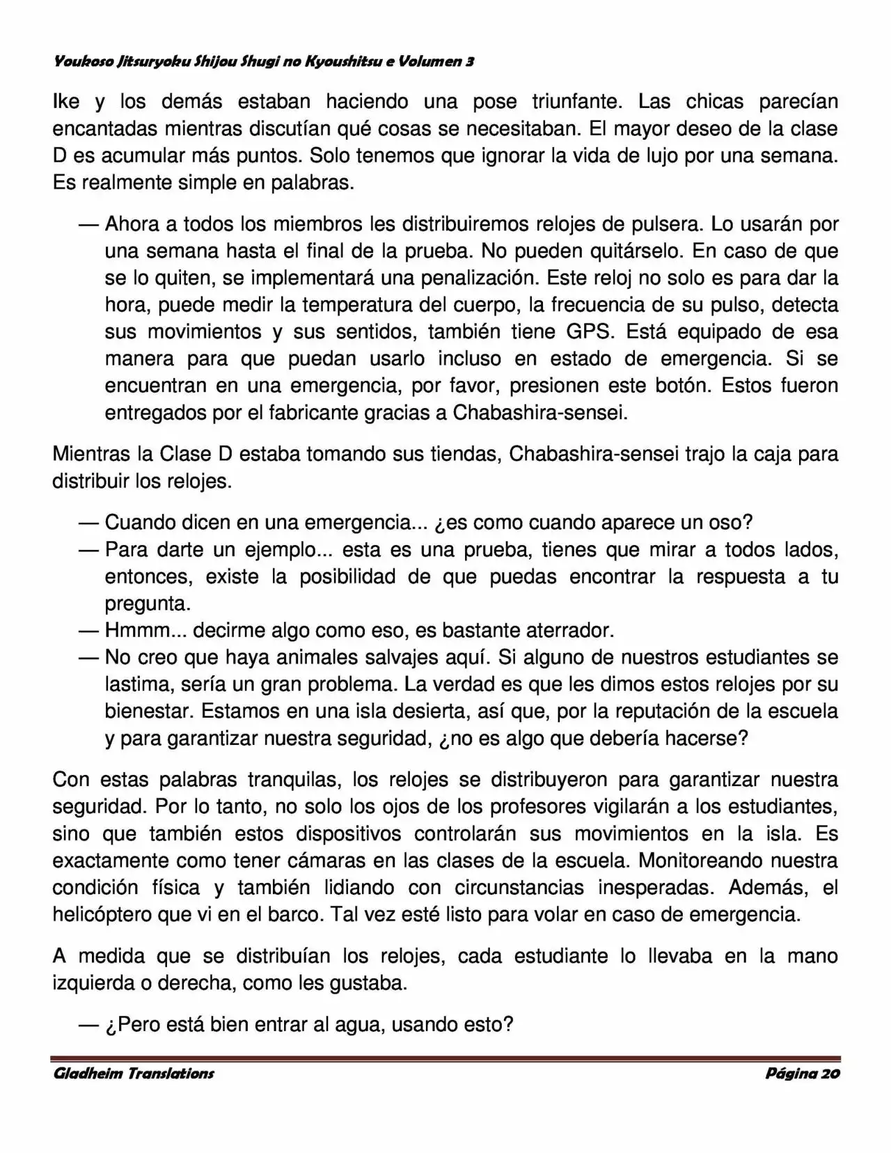 Página 20 del Manga