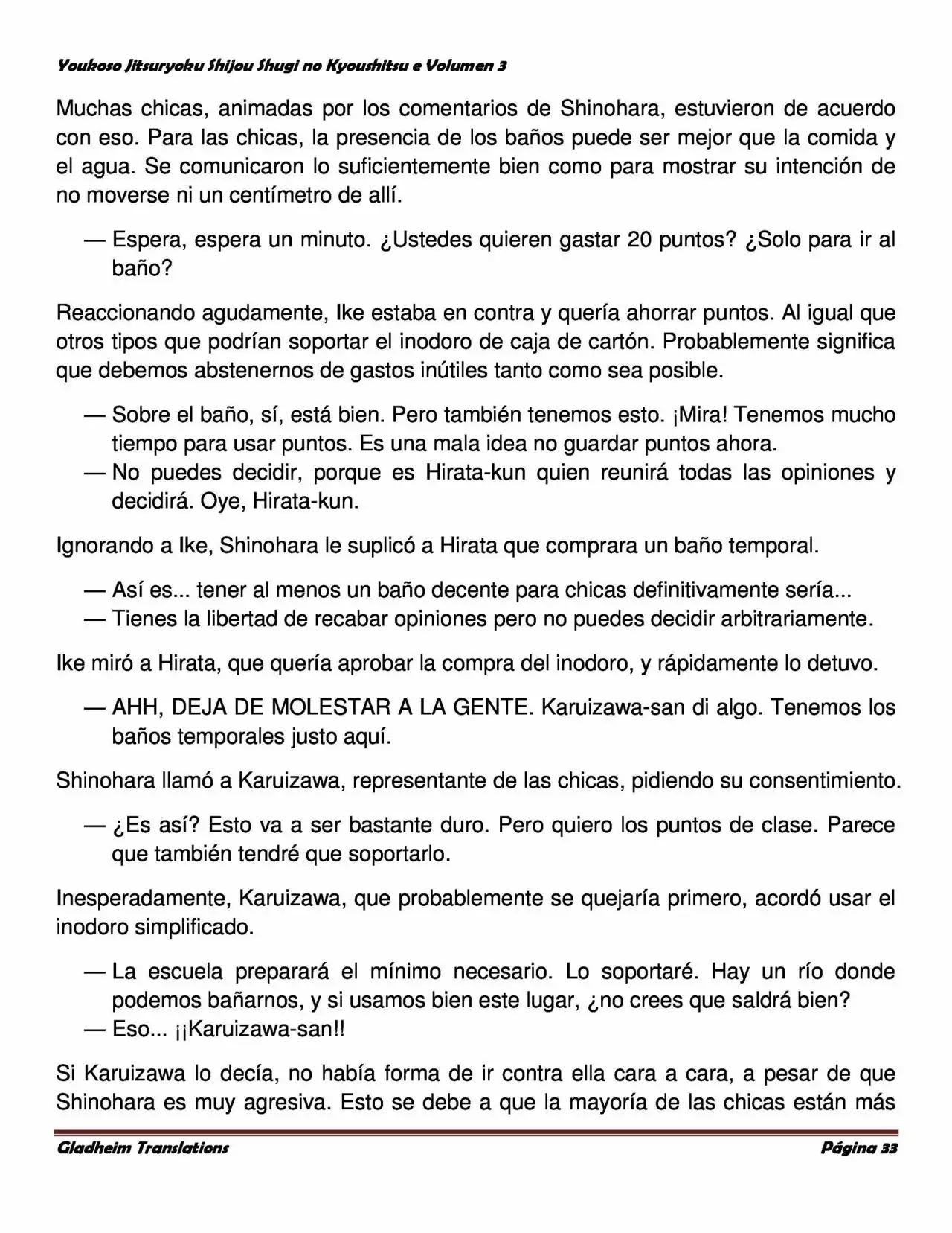 Página 33 del Manga