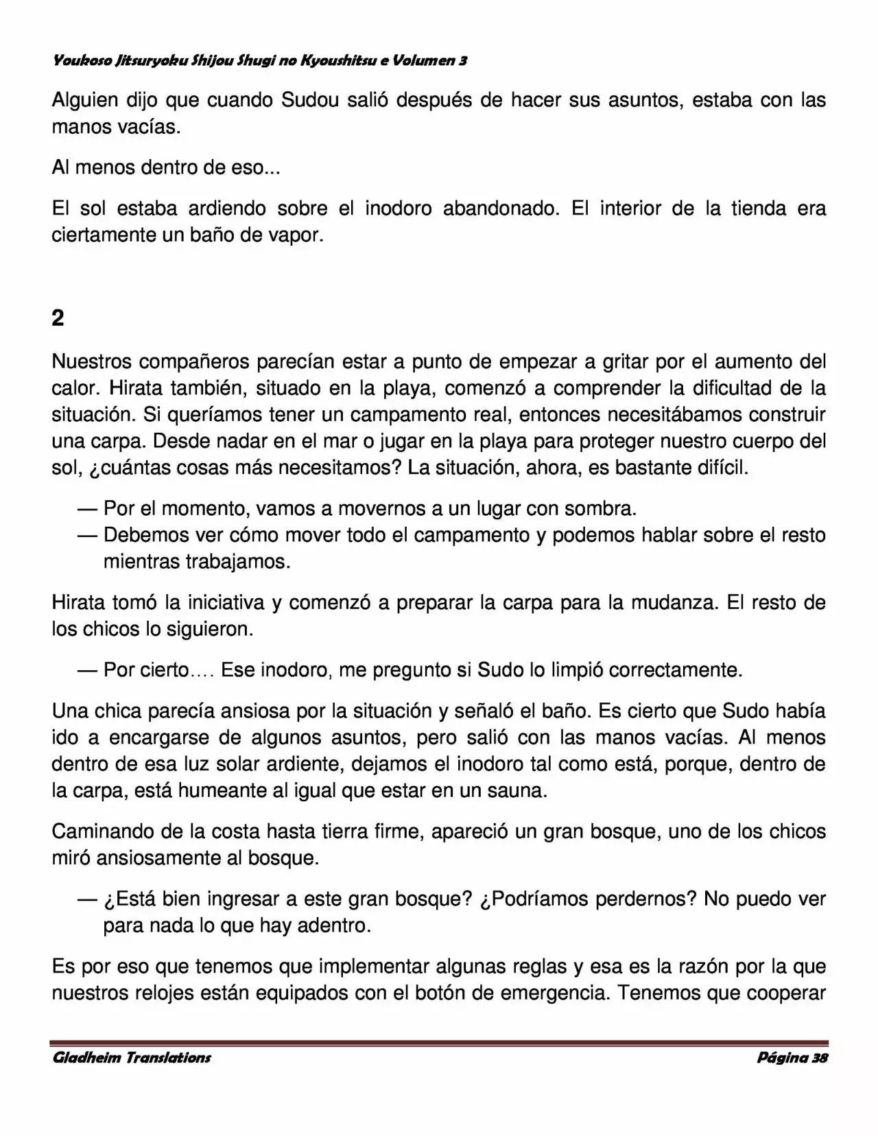 Página 38 del Manga