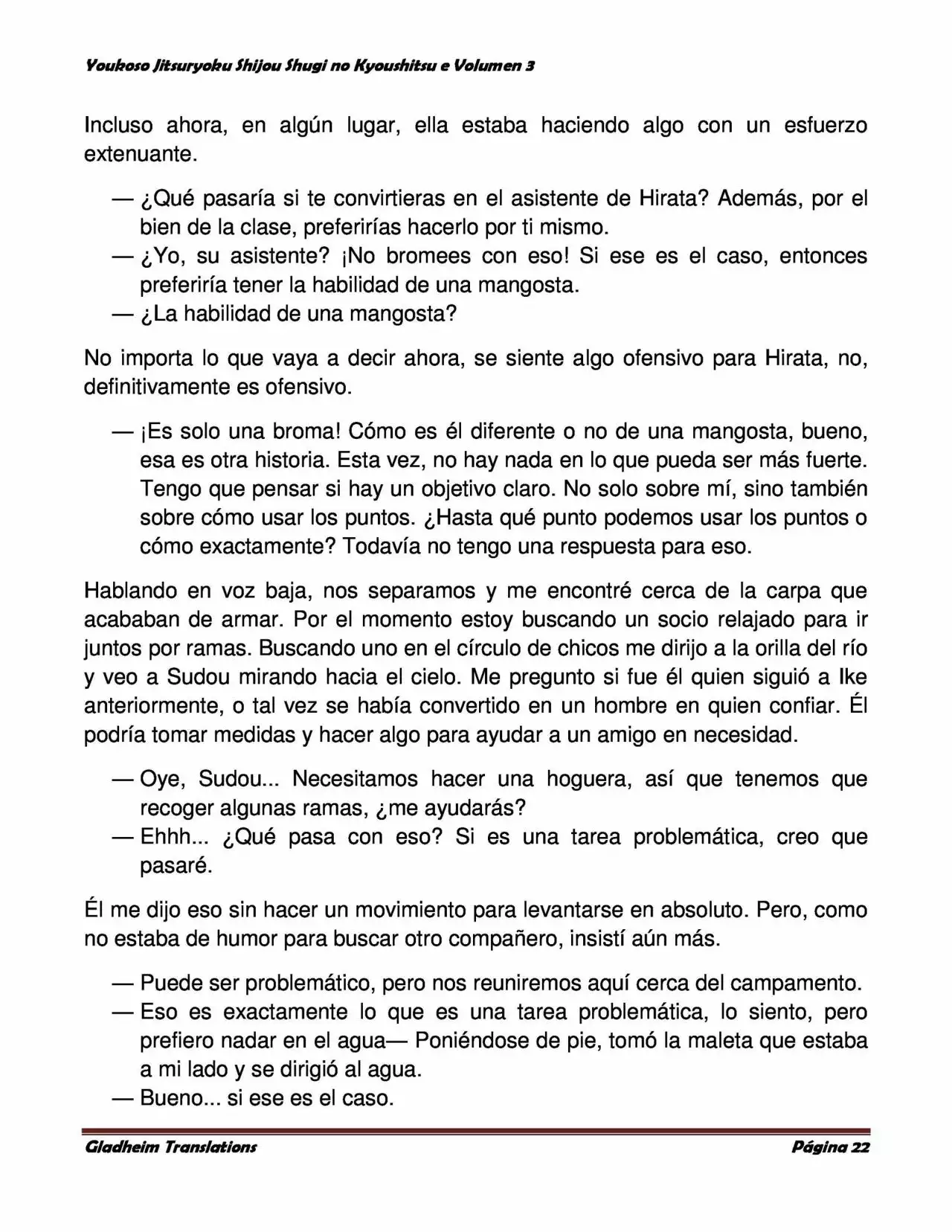 Página 22 del Manga