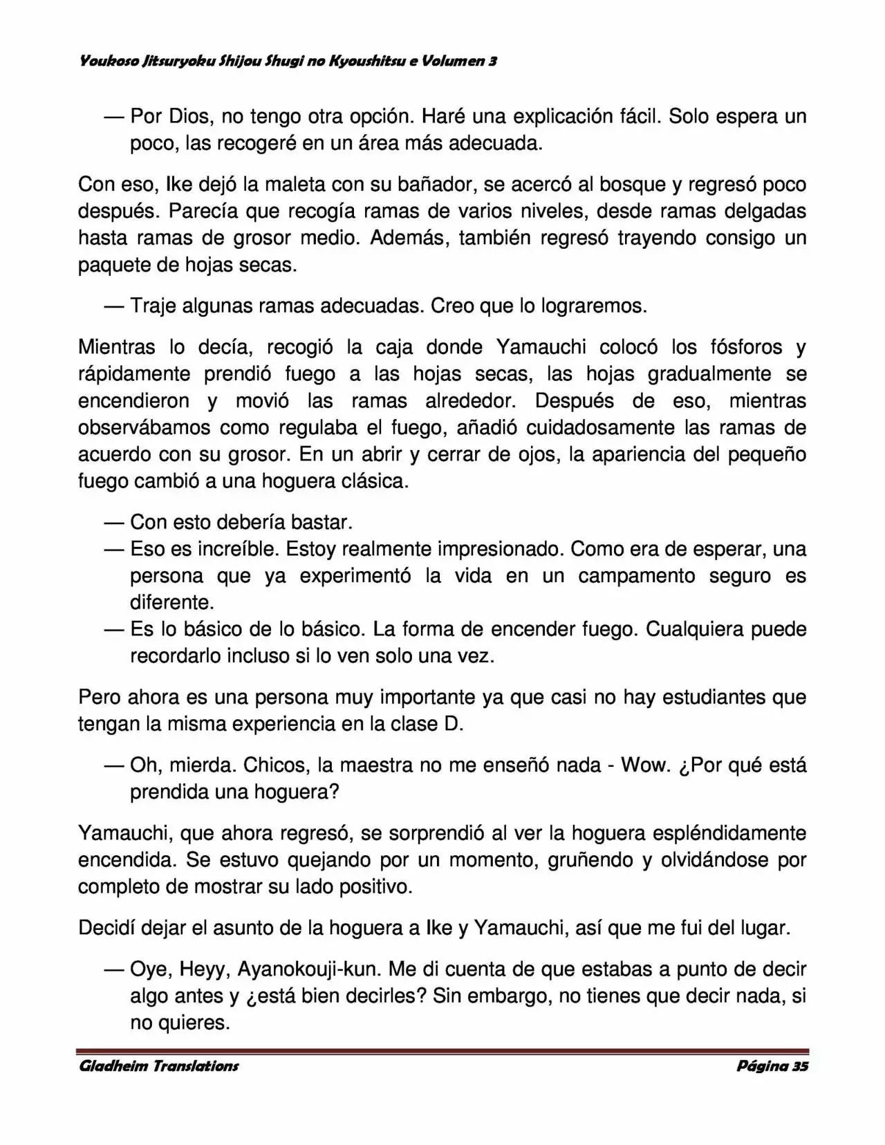 Página 35 del Manga