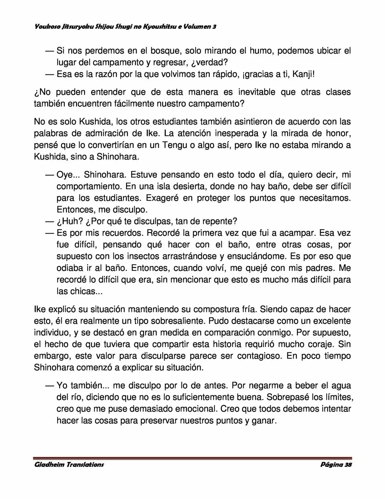 Página 38 del Manga