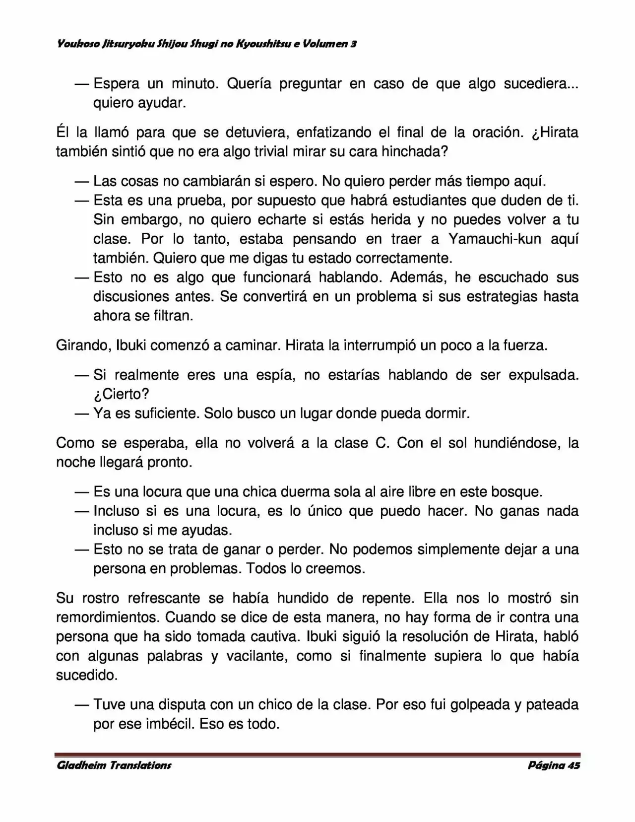Página 45 del Manga