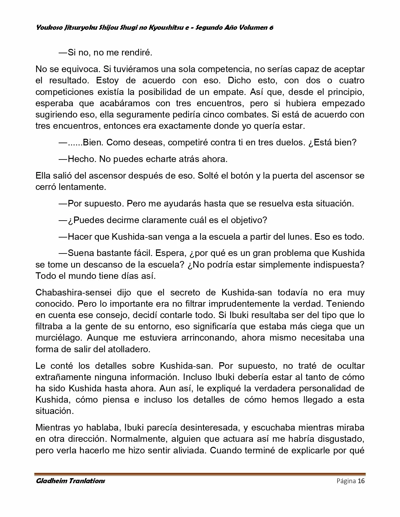 Página 16 del Manga