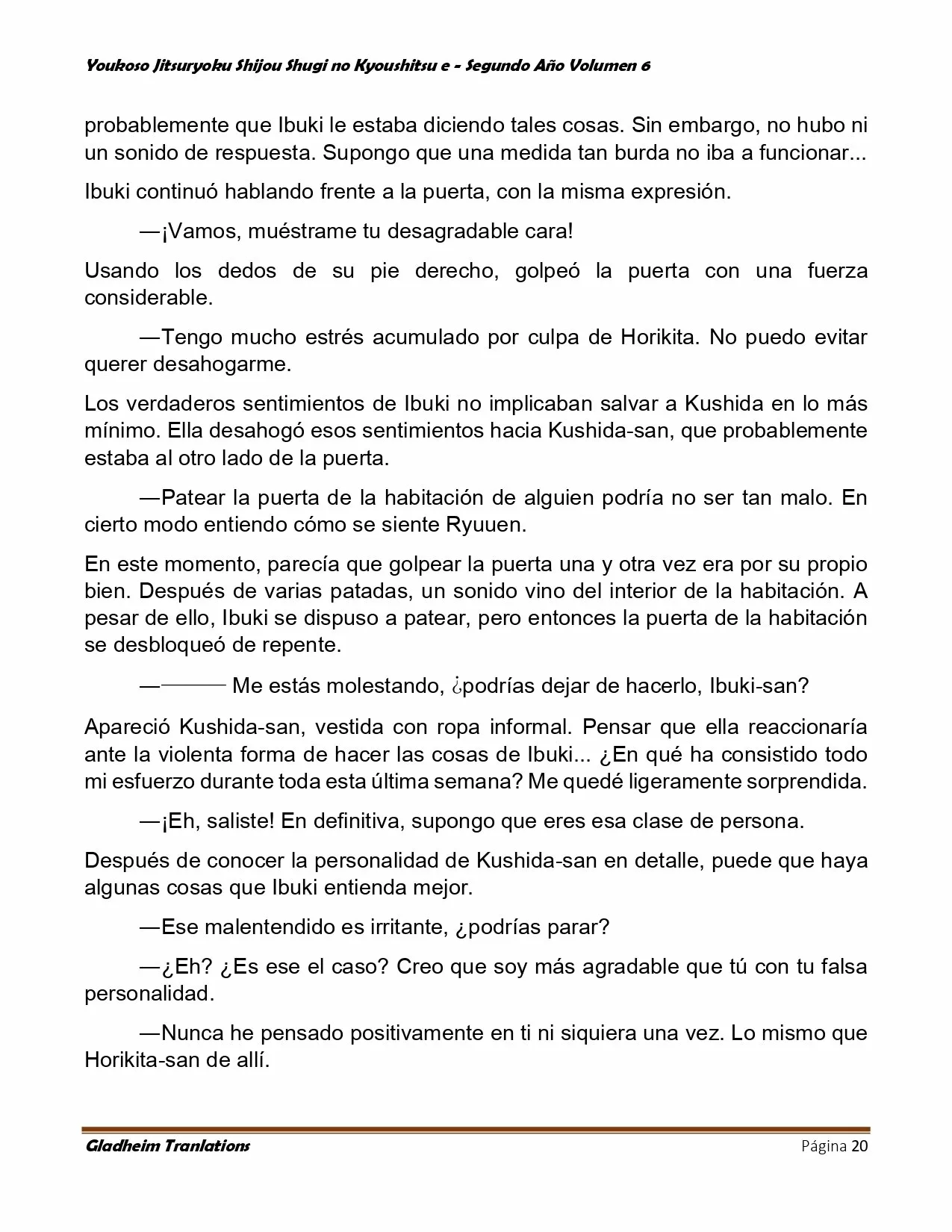 Página 20 del Manga