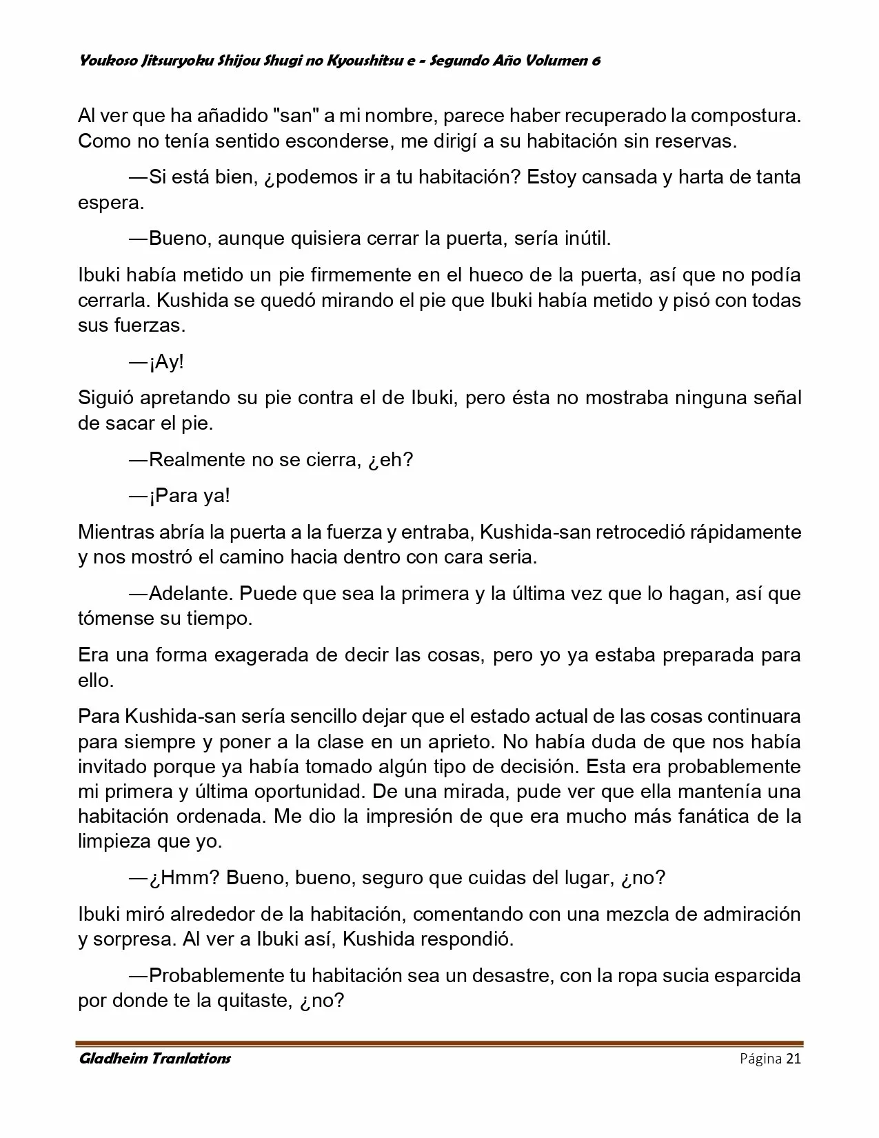 Página 21 del Manga