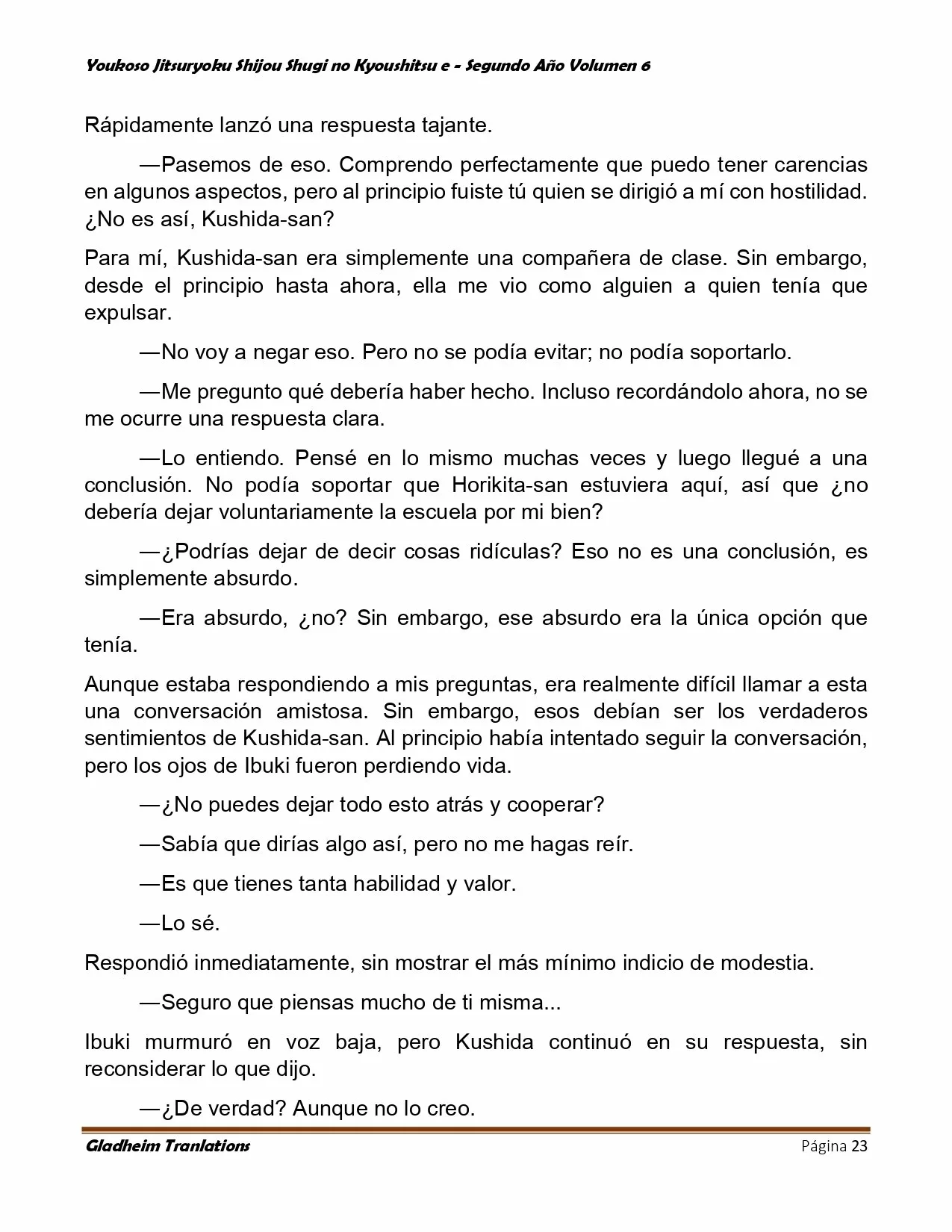 Página 23 del Manga