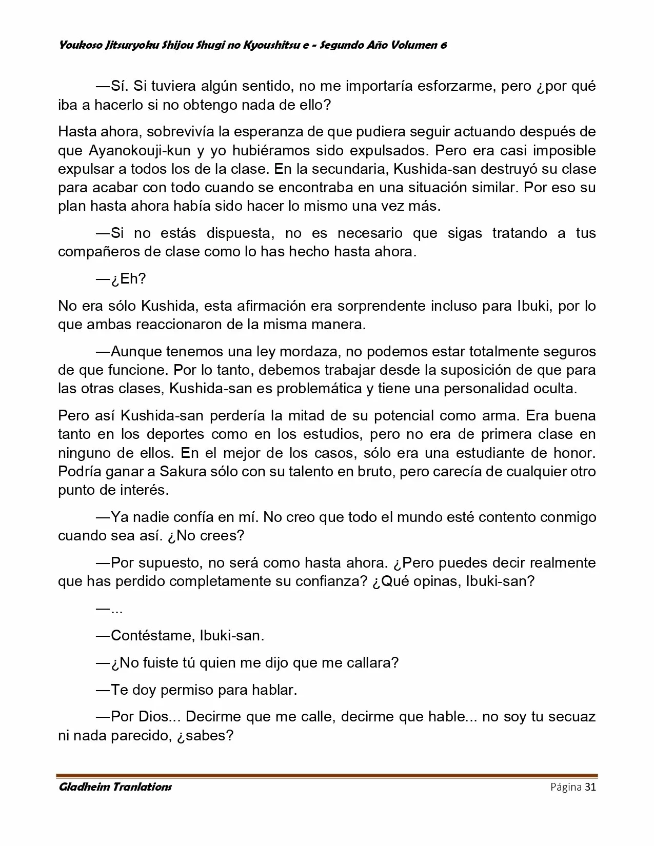 Página 31 del Manga