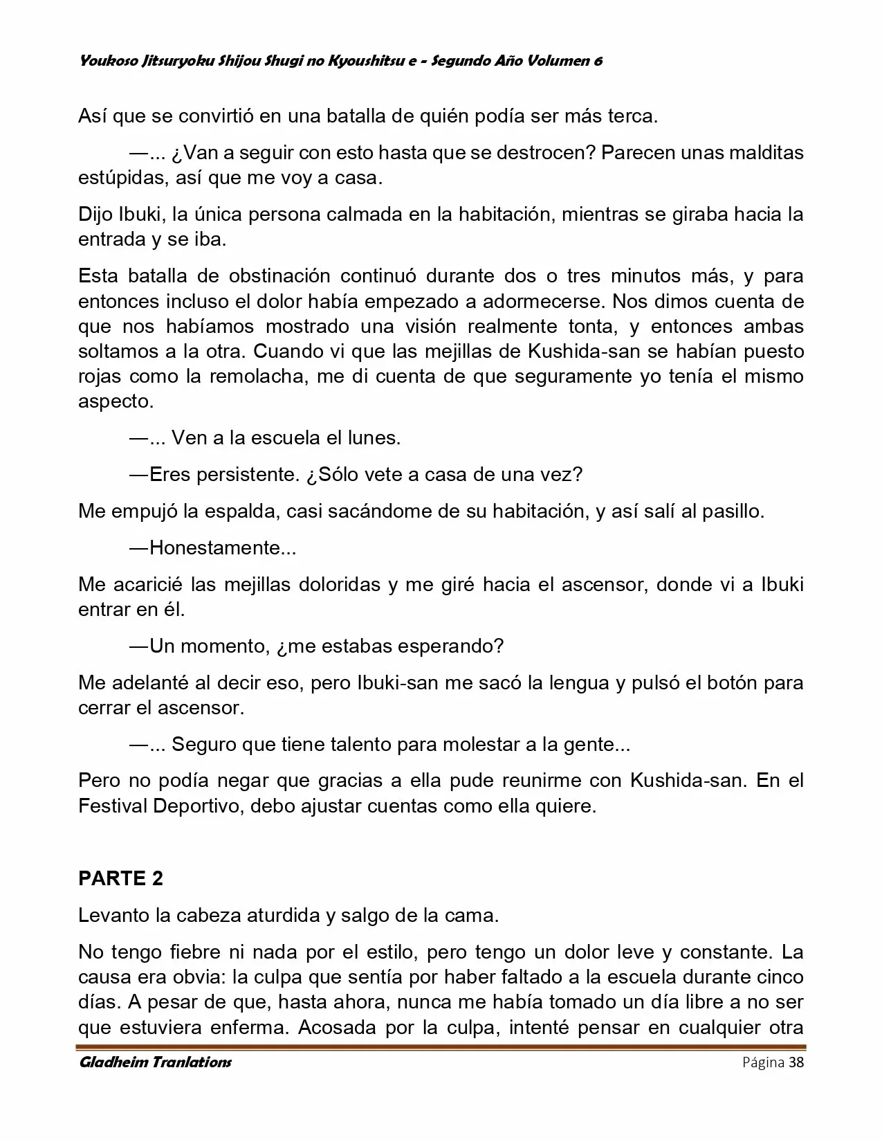 Página 38 del Manga