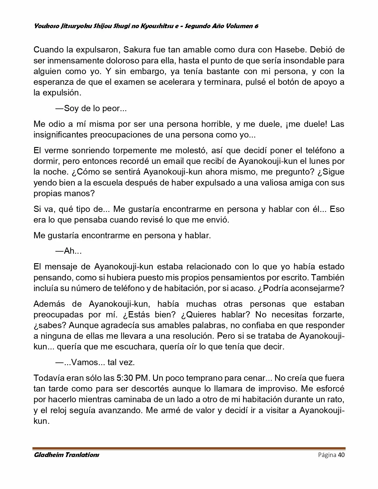 Página 40 del Manga