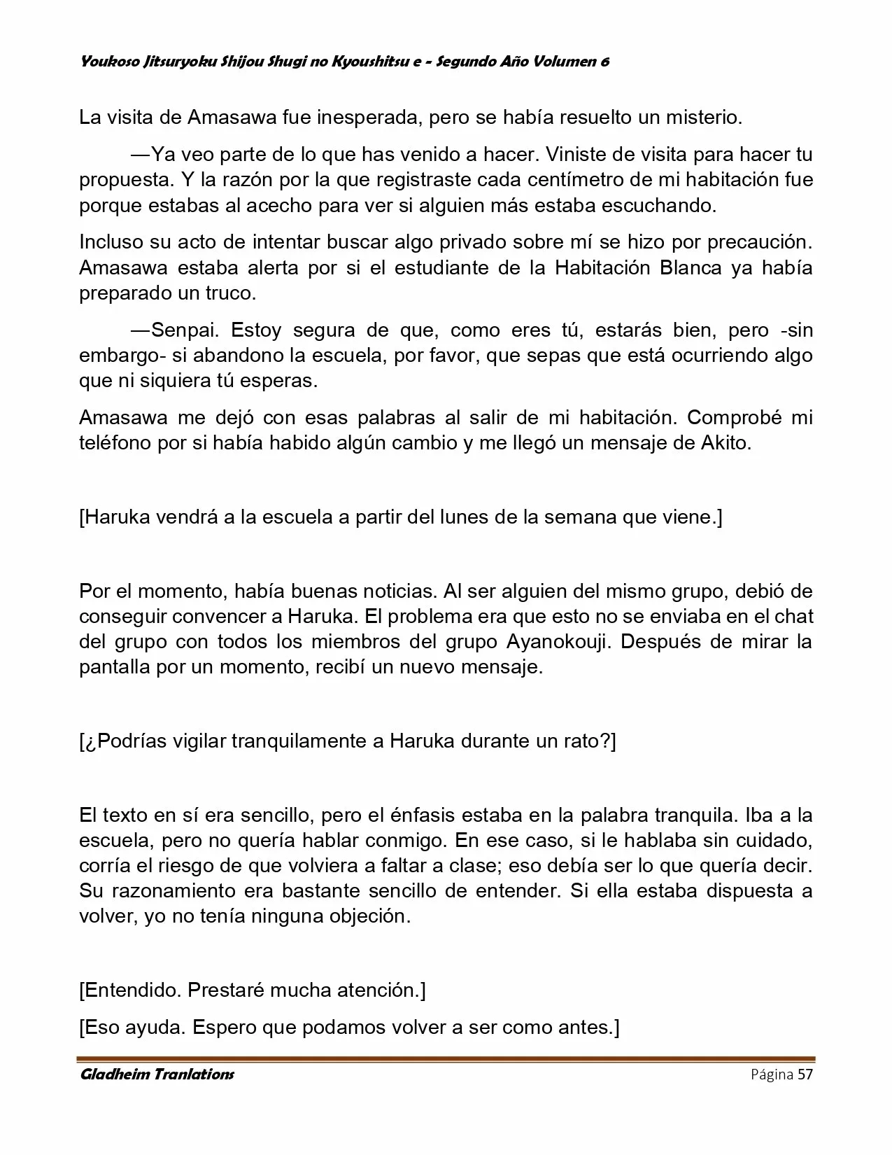 Página 57 del Manga