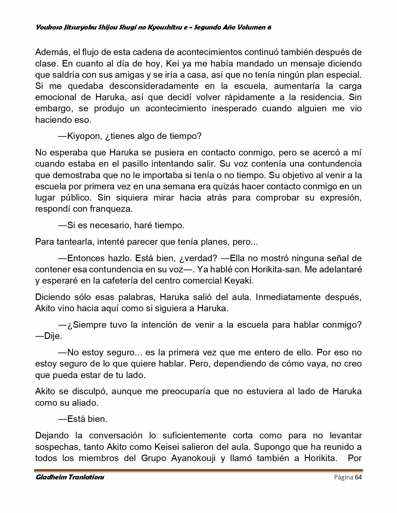 Página 64 del Manga