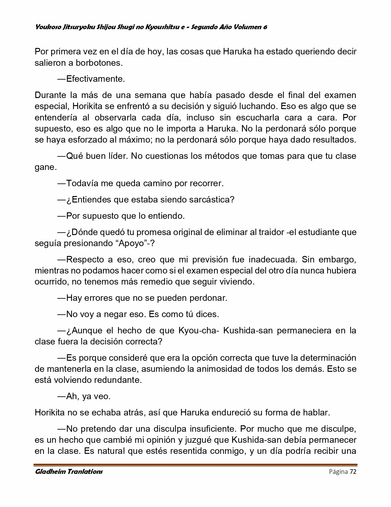 Página 72 del Manga