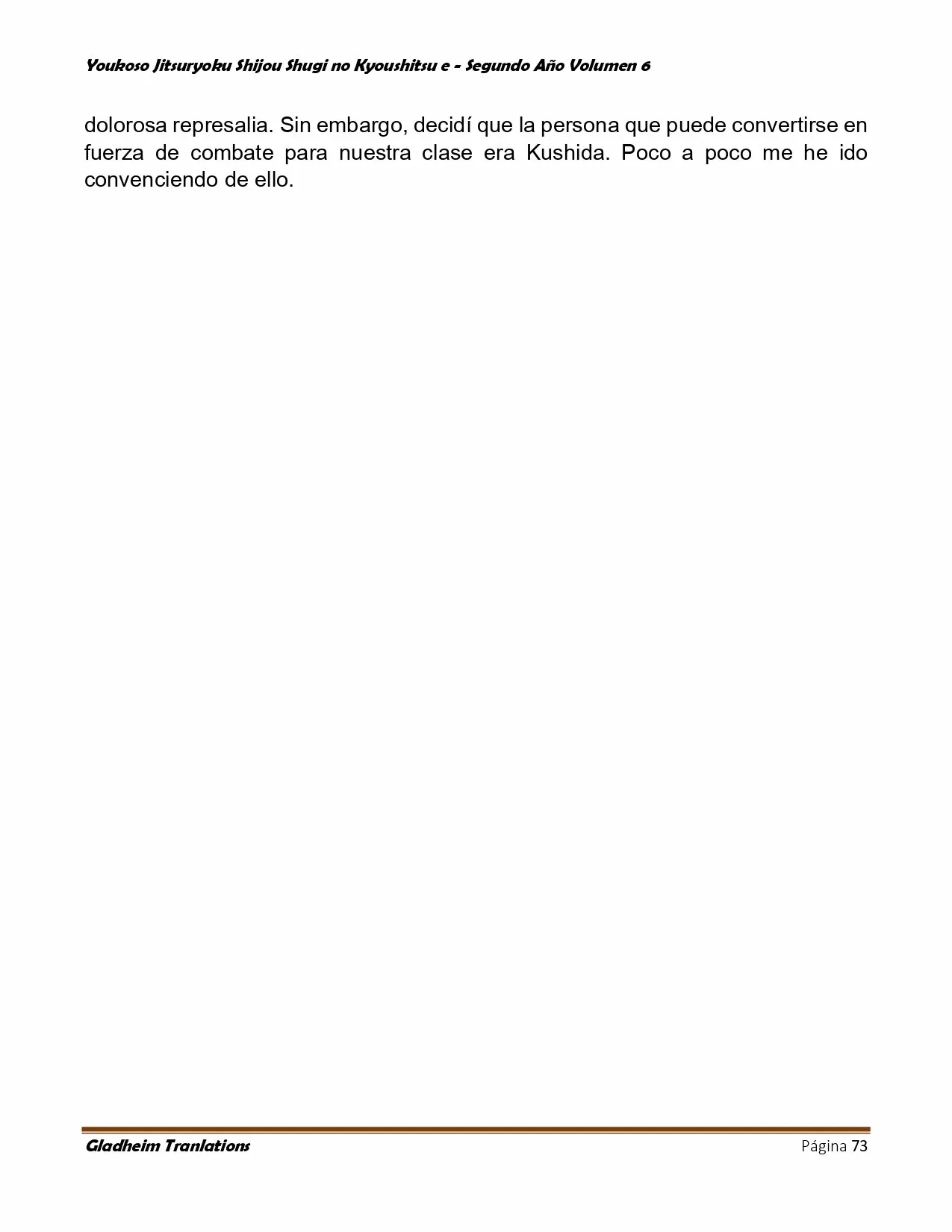 Página 73 del Manga