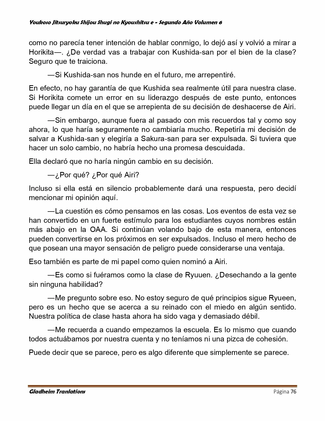 Página 76 del Manga