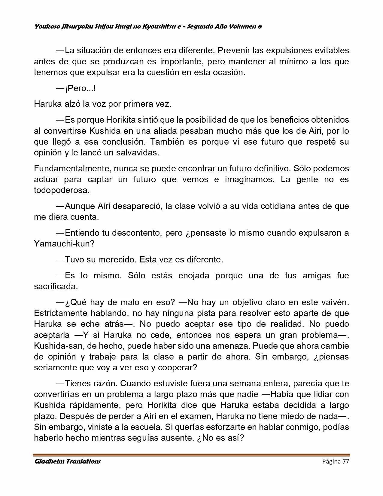 Página 77 del Manga