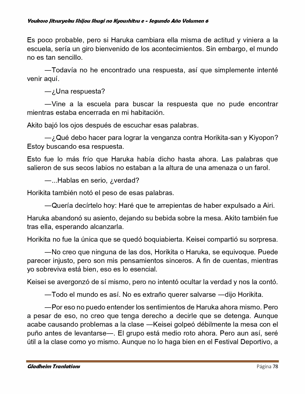 Página 78 del Manga