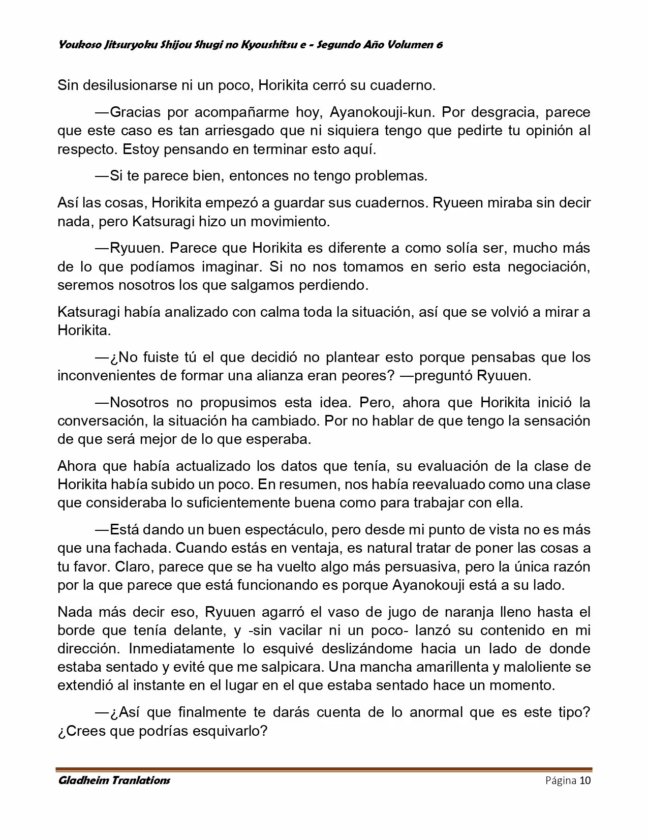 Página 10 del Manga