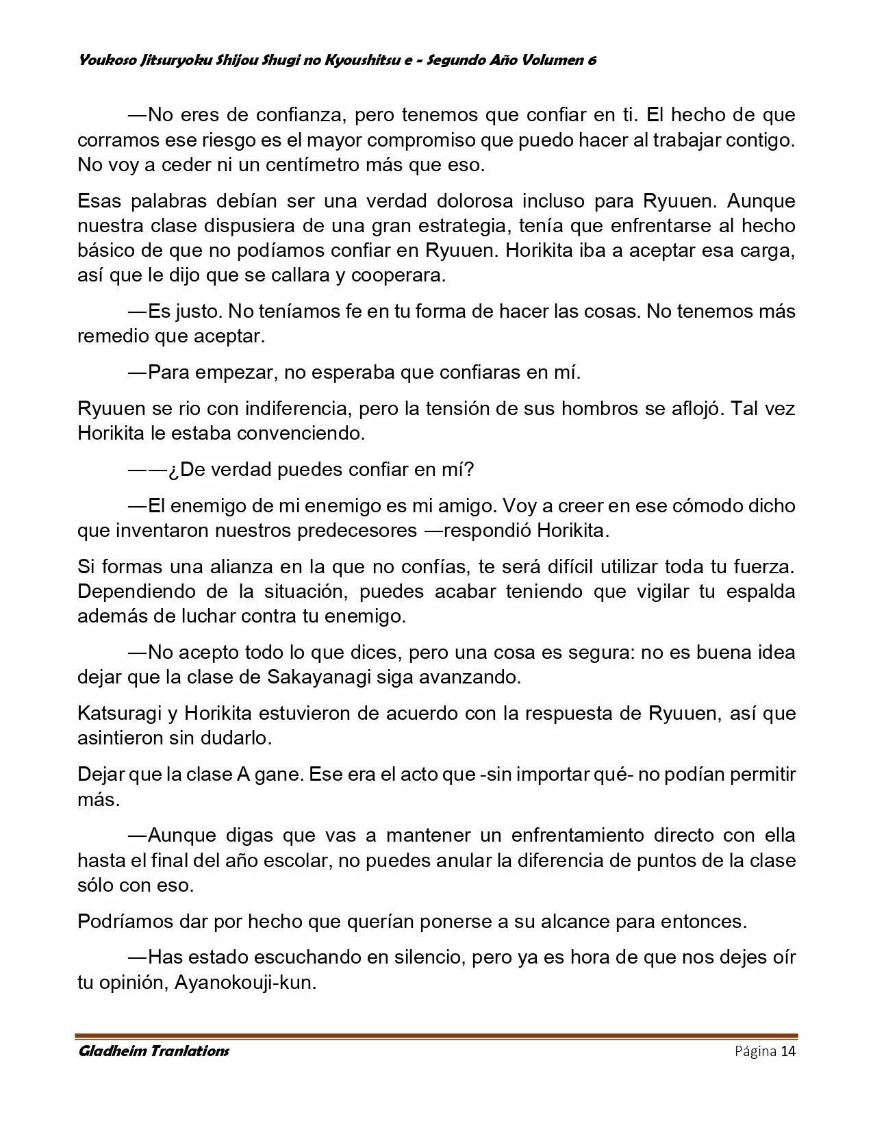 Página 14 del Manga