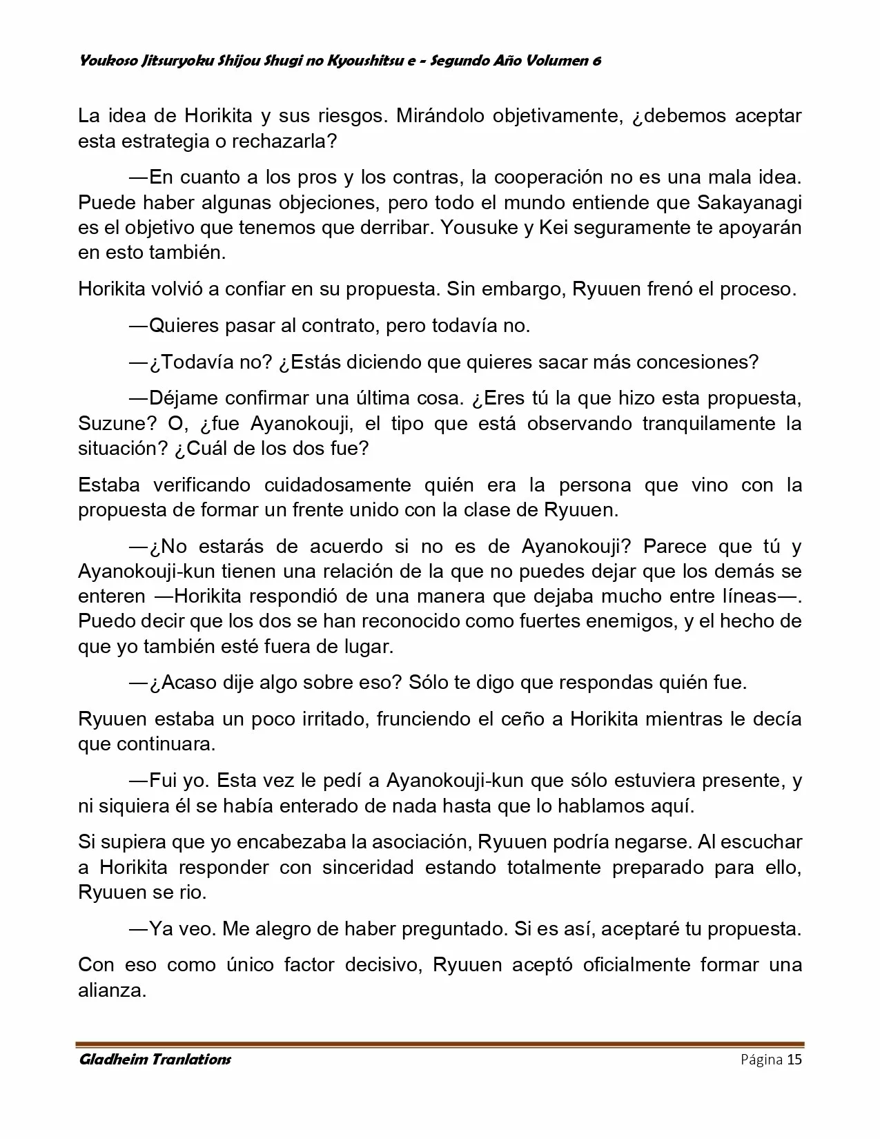 Página 15 del Manga