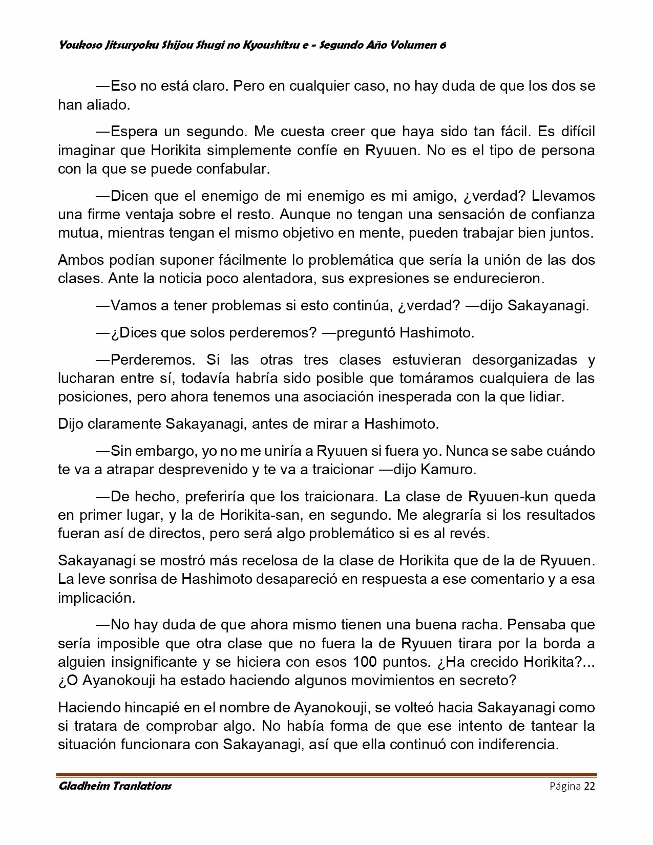 Página 22 del Manga