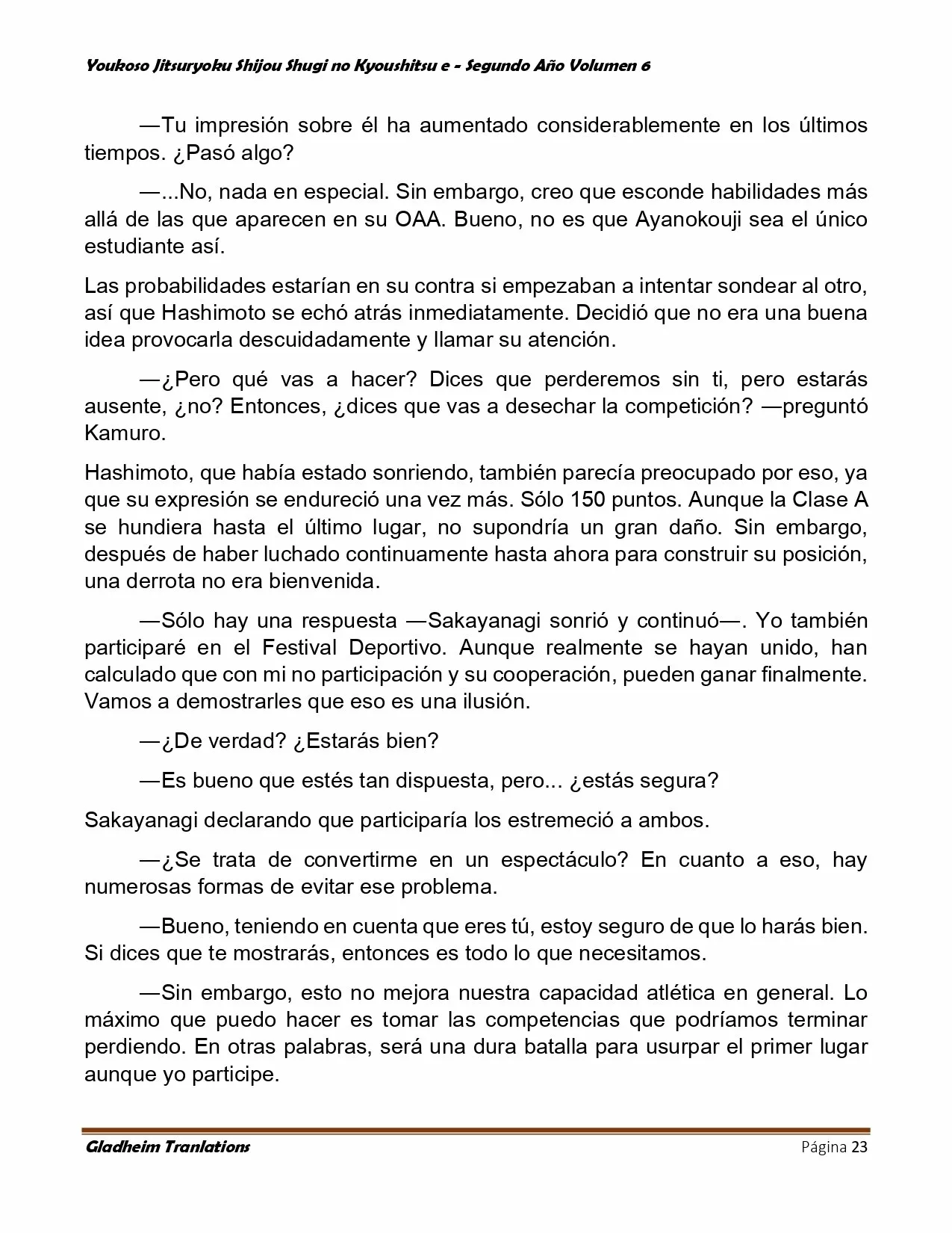 Página 23 del Manga