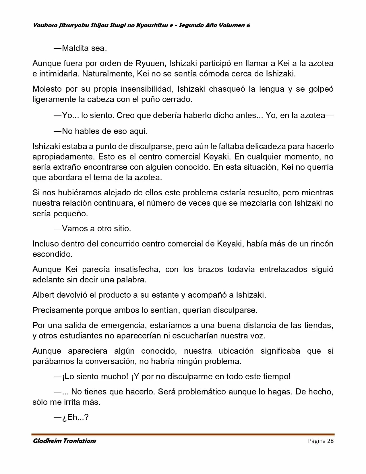 Página 28 del Manga