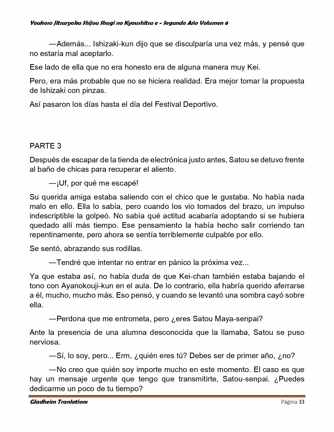 Página 33 del Manga