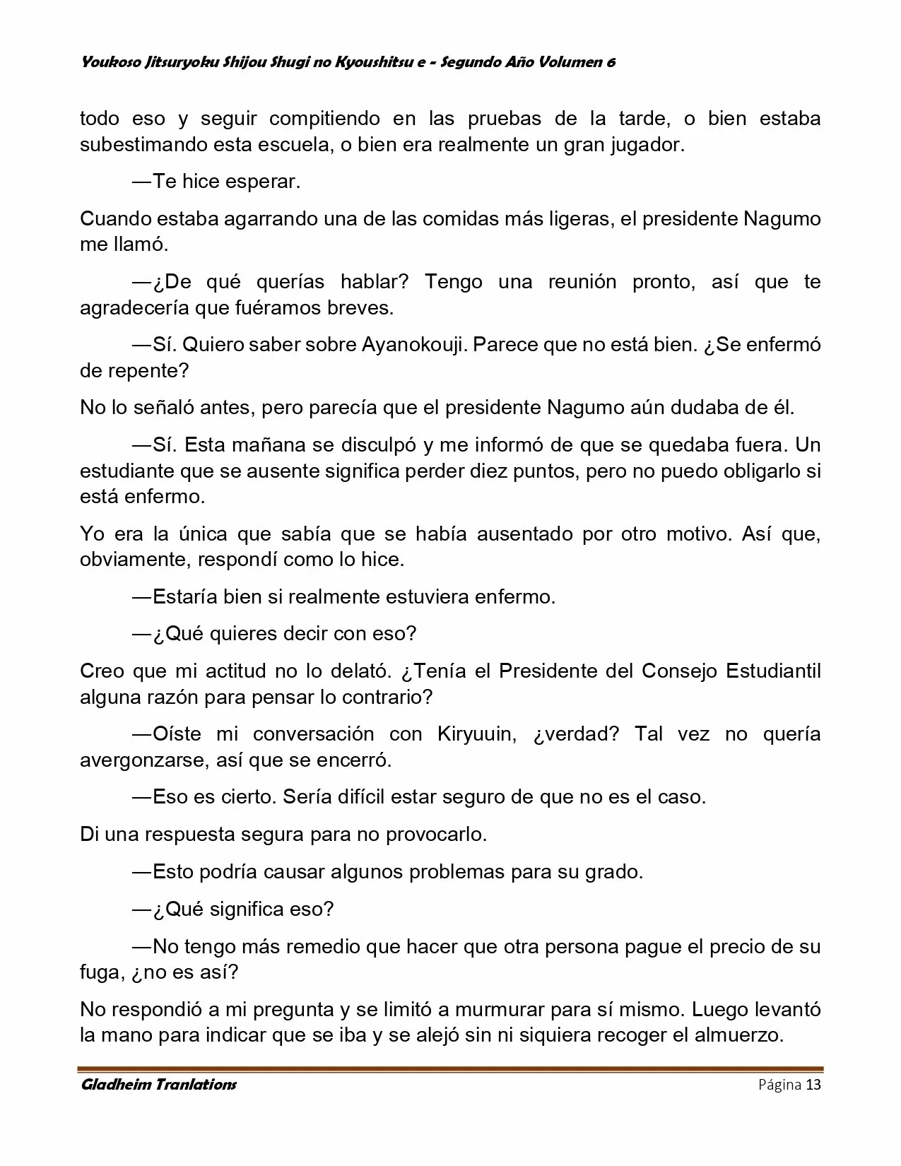 Página 13 del Manga