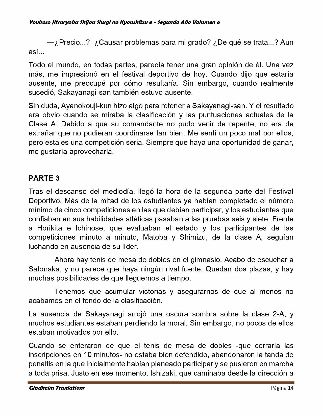 Página 14 del Manga