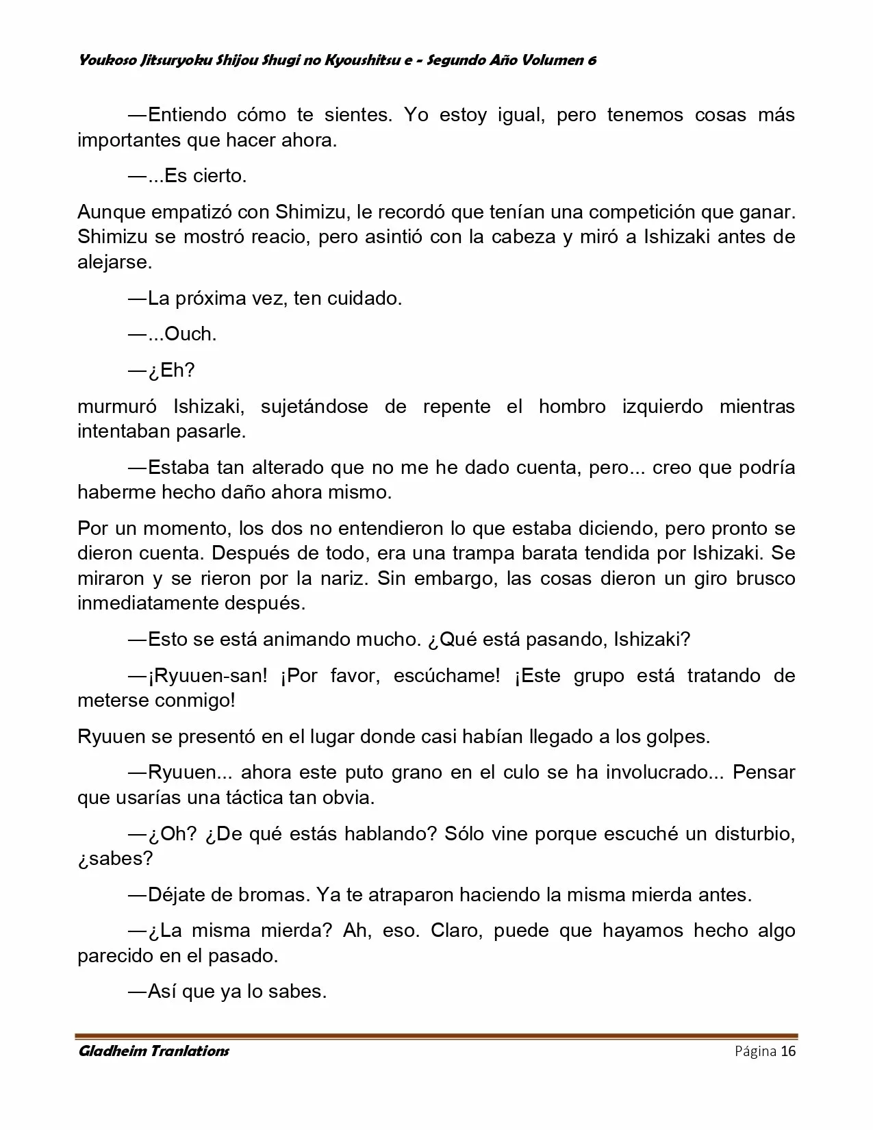 Página 16 del Manga