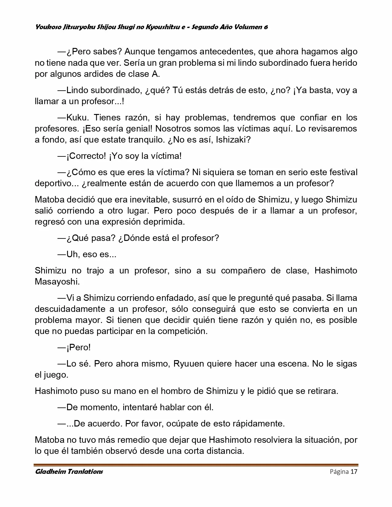 Página 17 del Manga