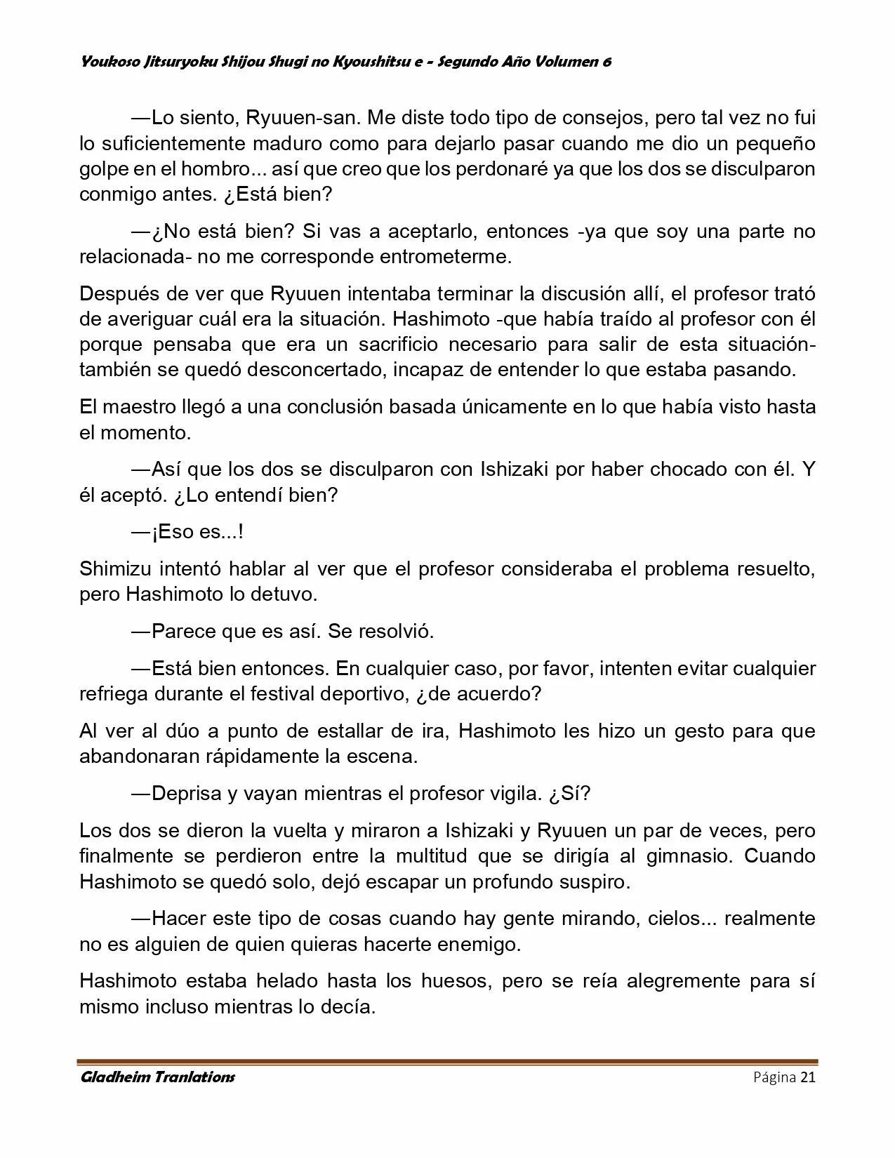 Página 21 del Manga