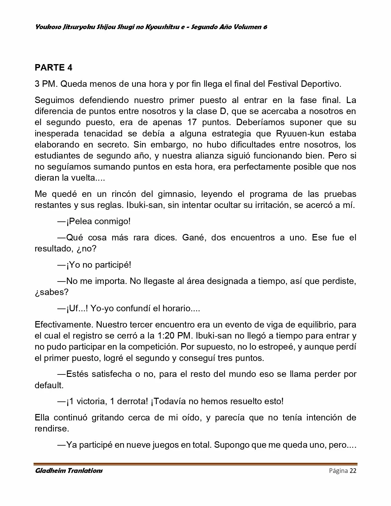 Página 22 del Manga