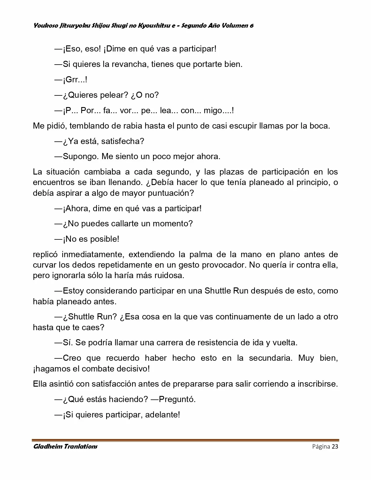 Página 23 del Manga