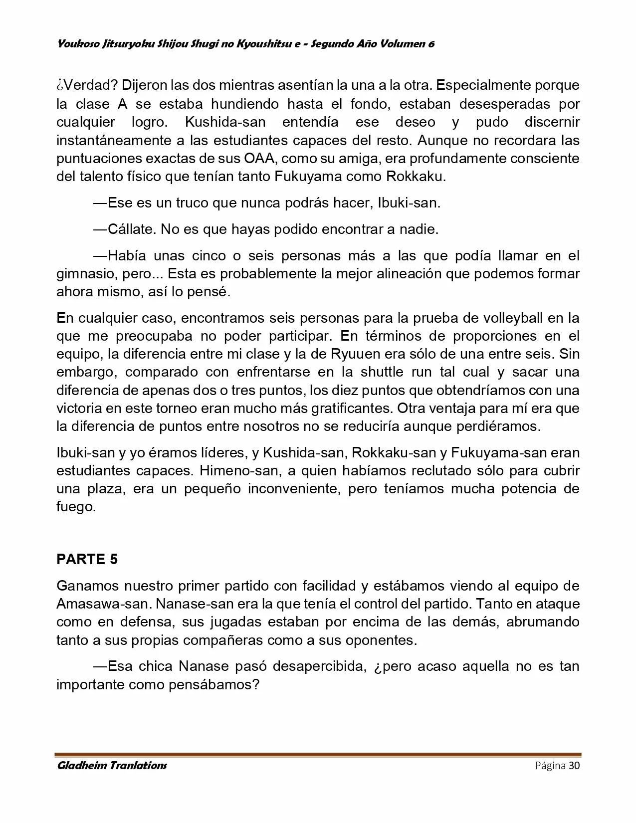 Página 30 del Manga