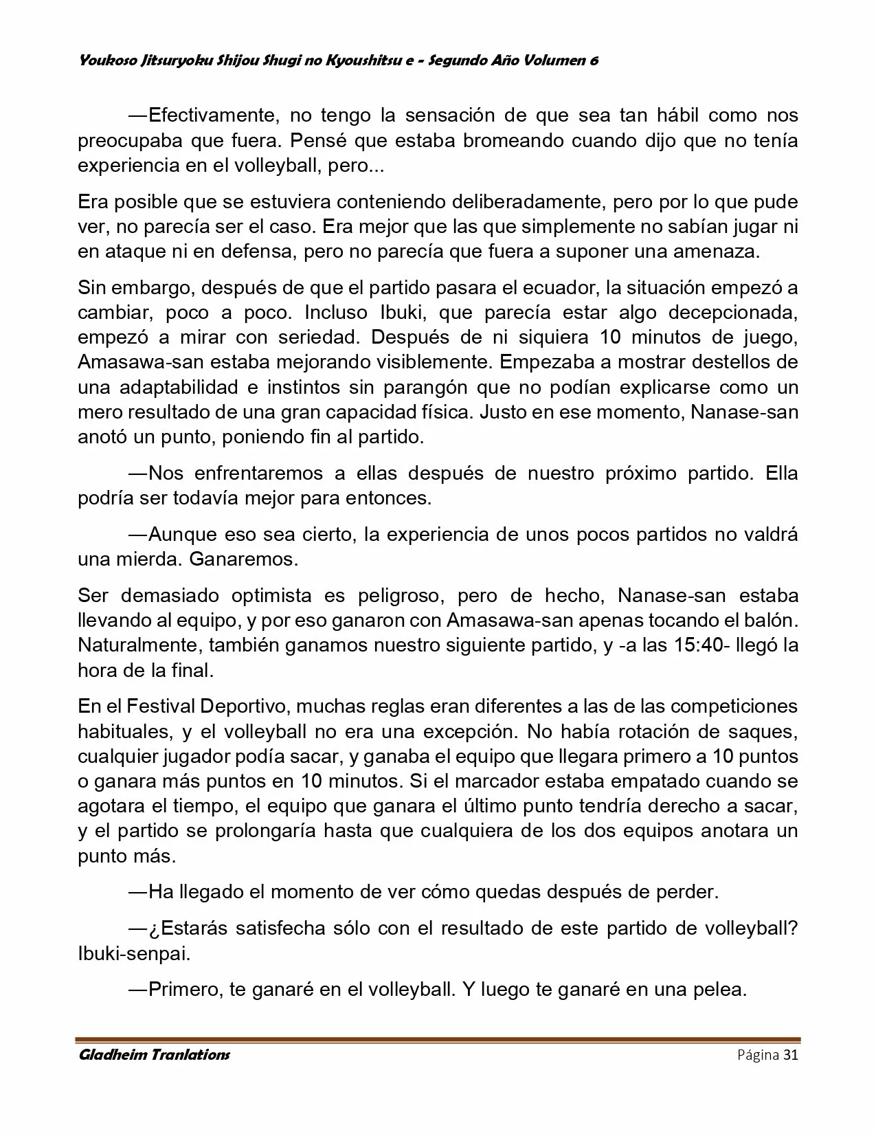 Página 31 del Manga