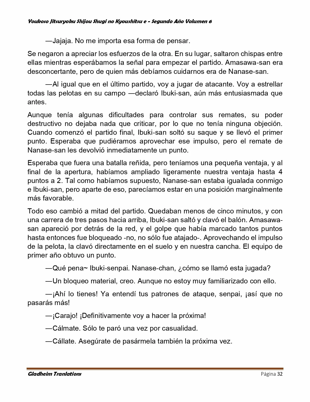 Página 32 del Manga