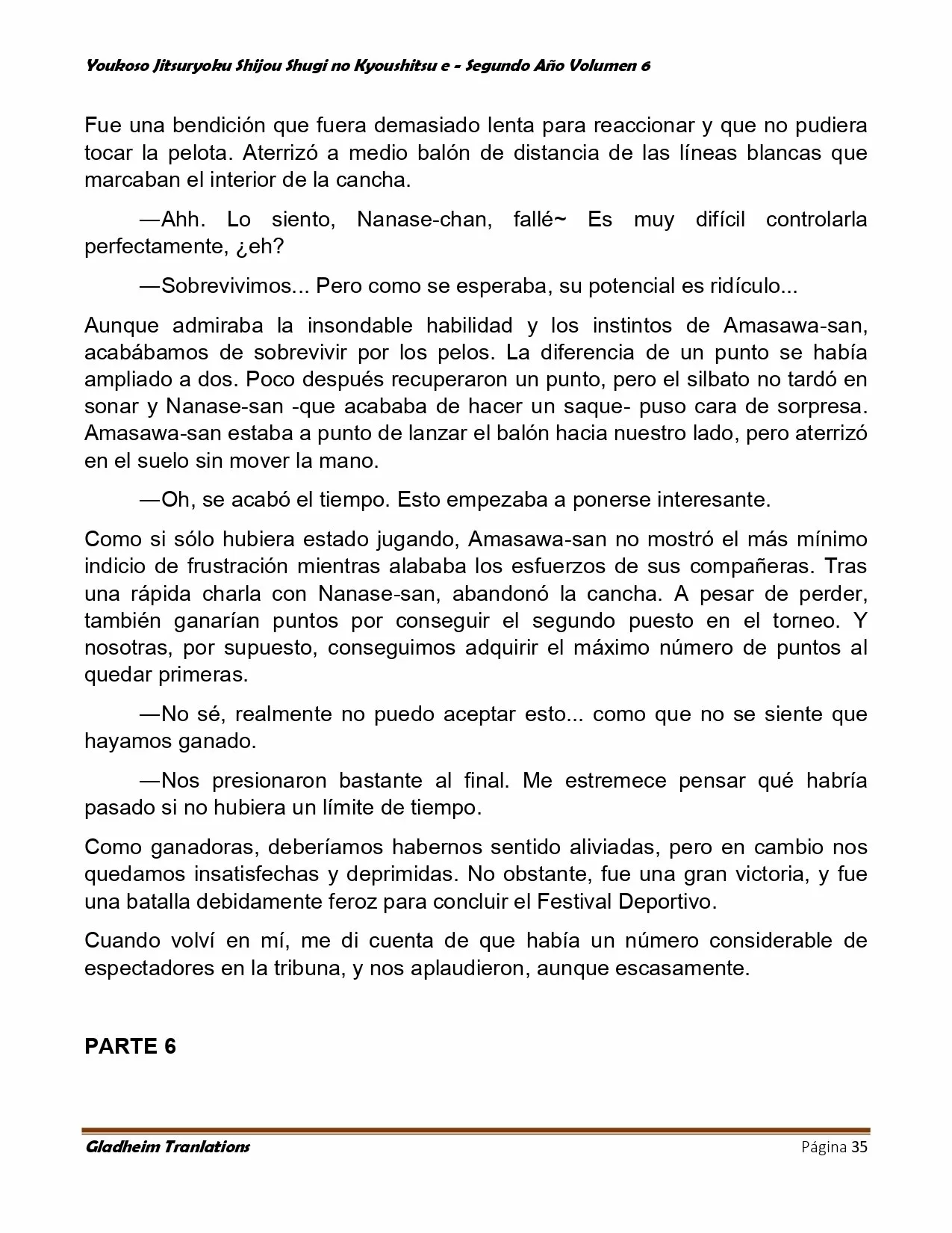 Página 35 del Manga