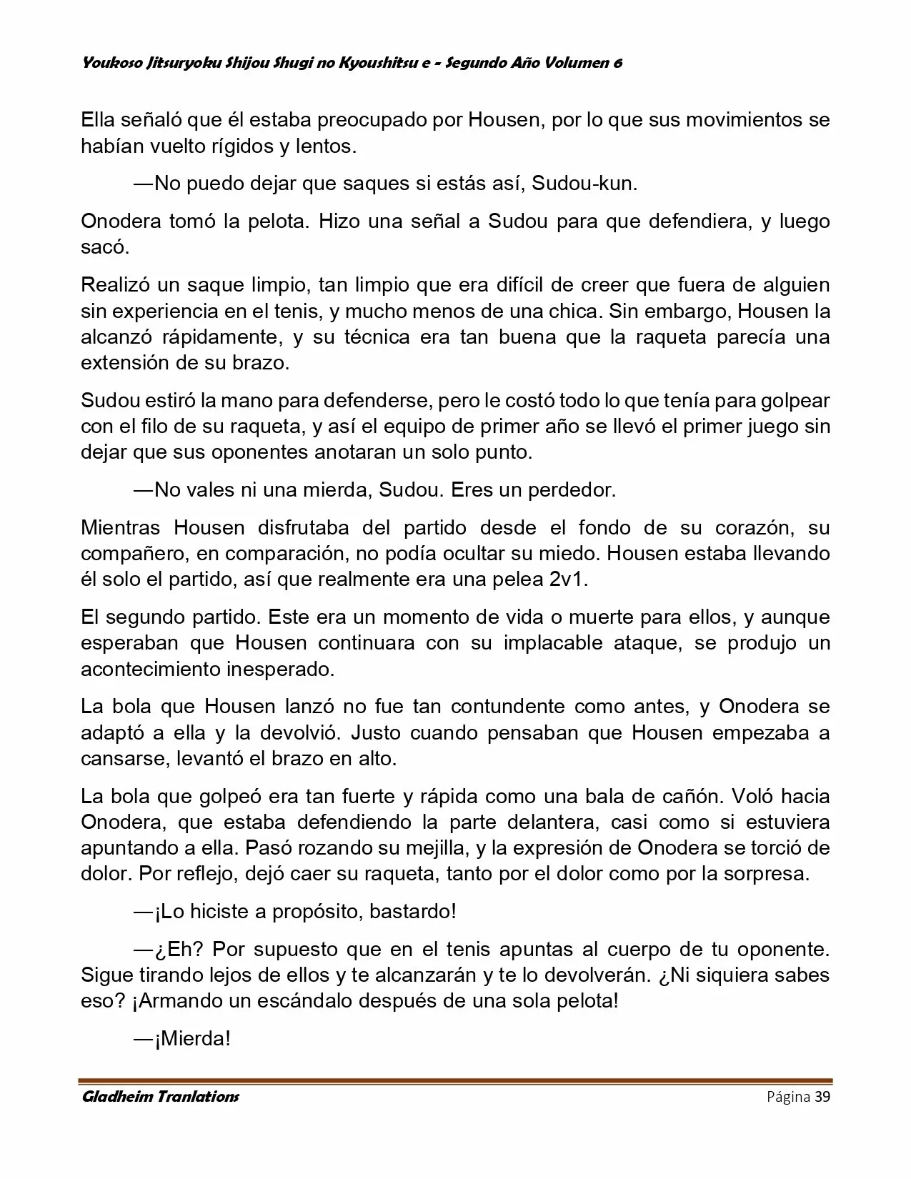 Página 39 del Manga