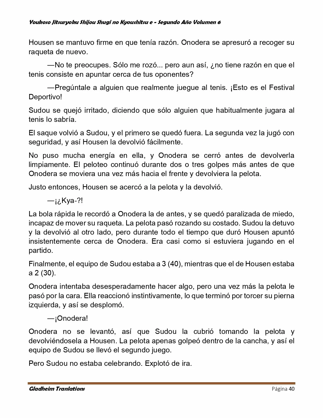 Página 40 del Manga