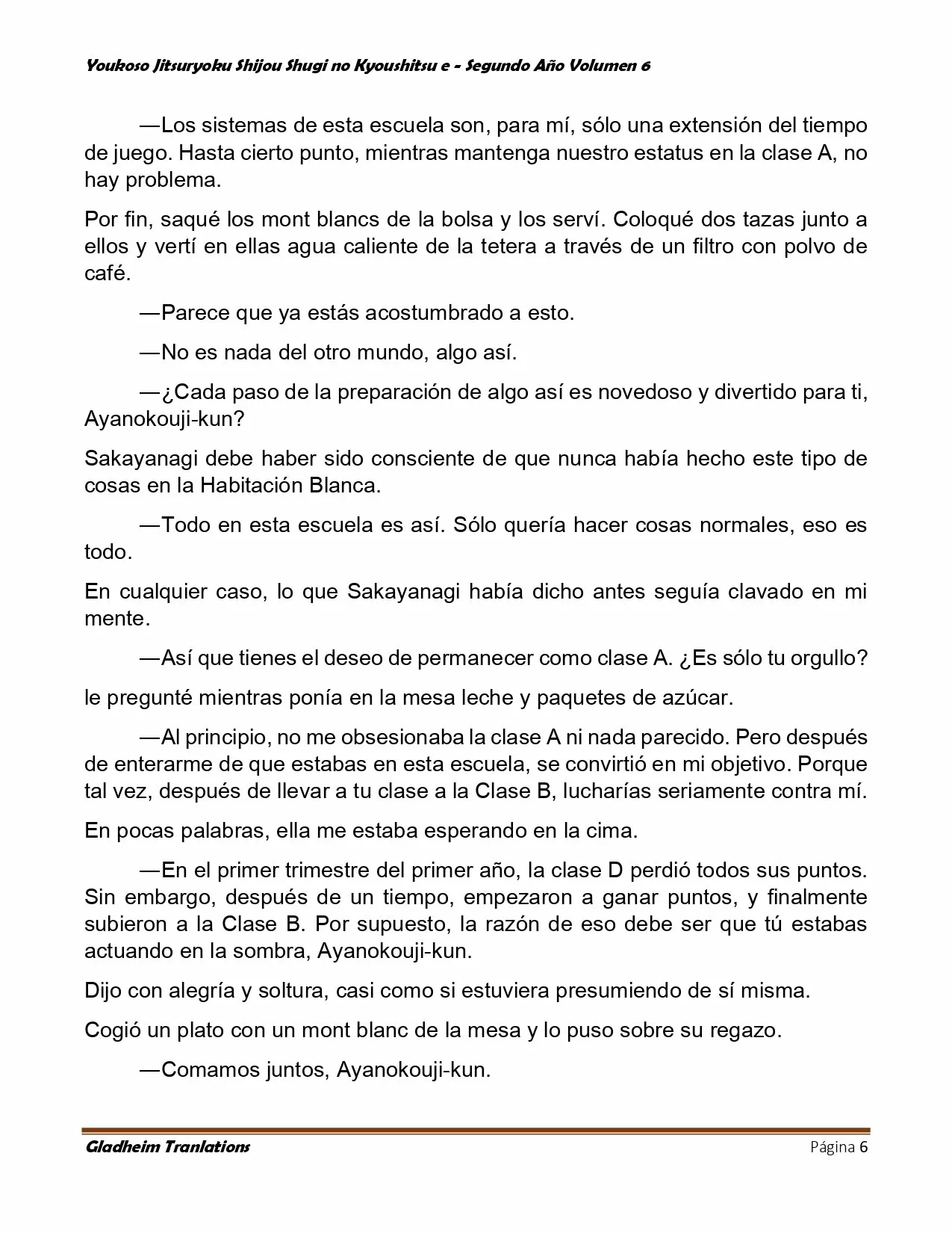 Página 6 del Manga