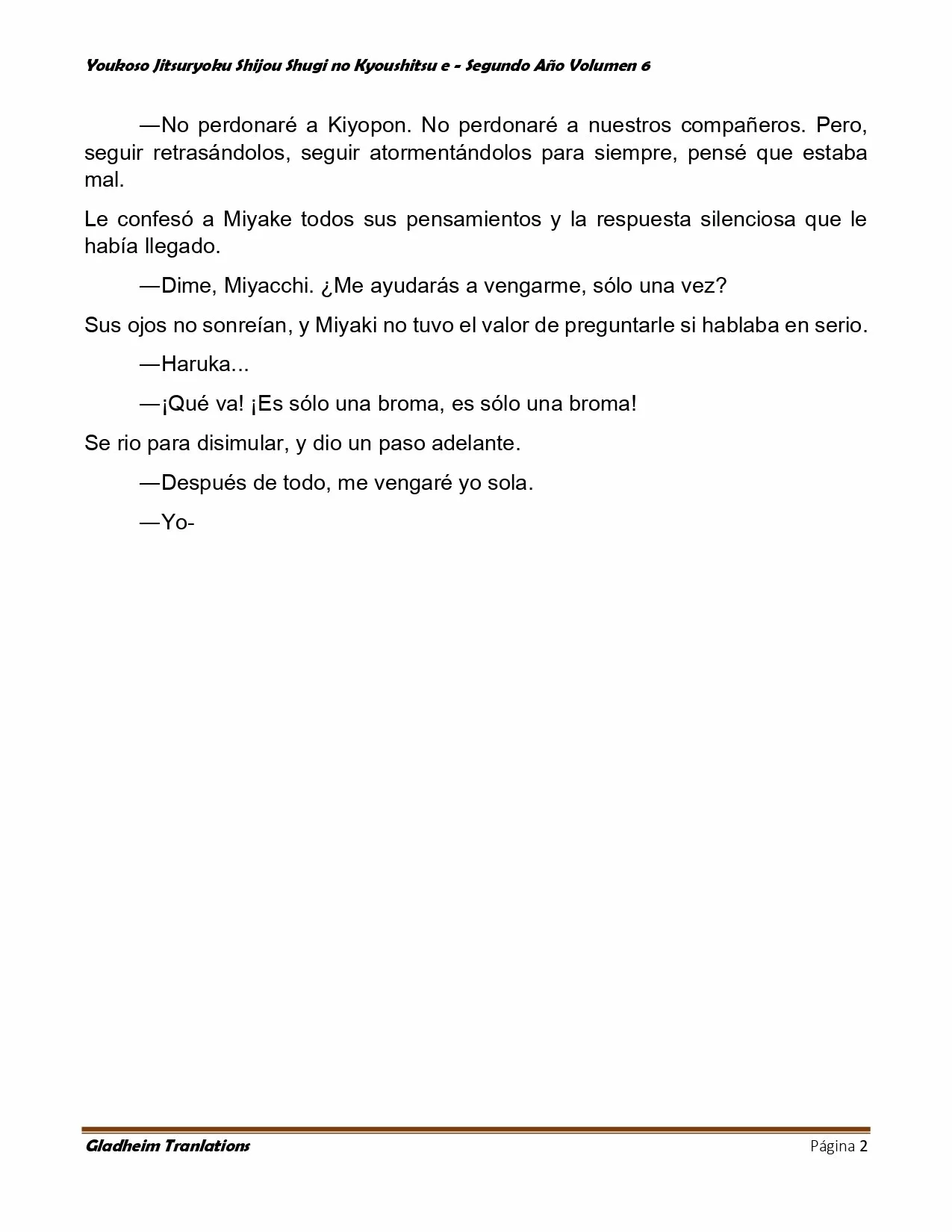 Página 2 del Manga