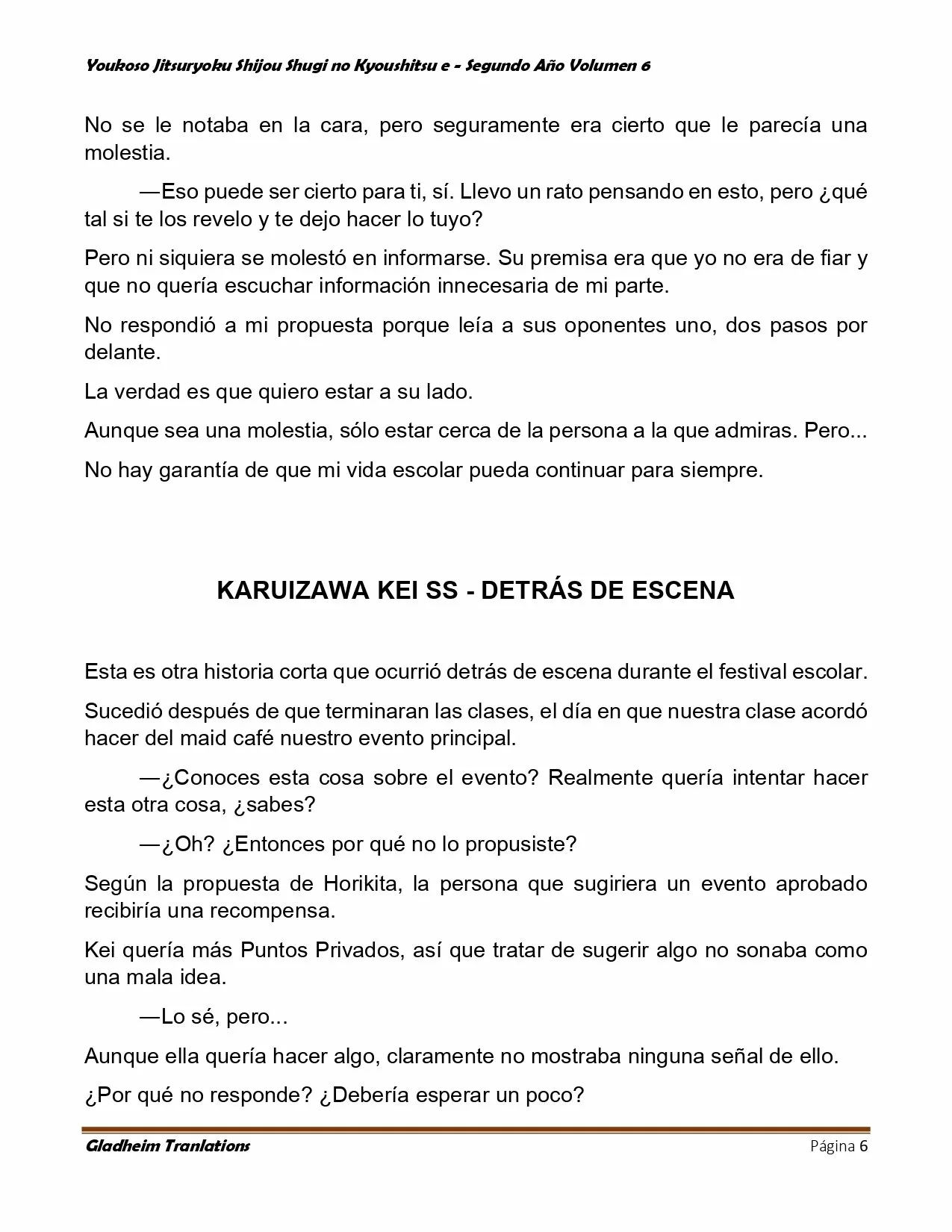 Página 6 del Manga