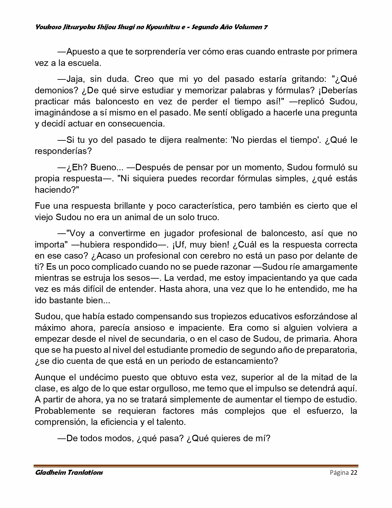 Página 22 del Manga