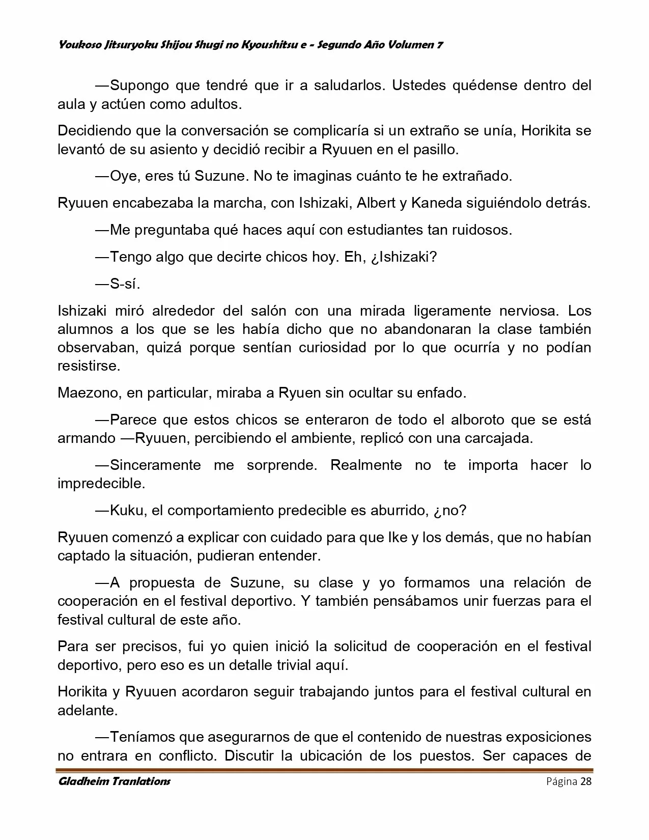 Página 28 del Manga