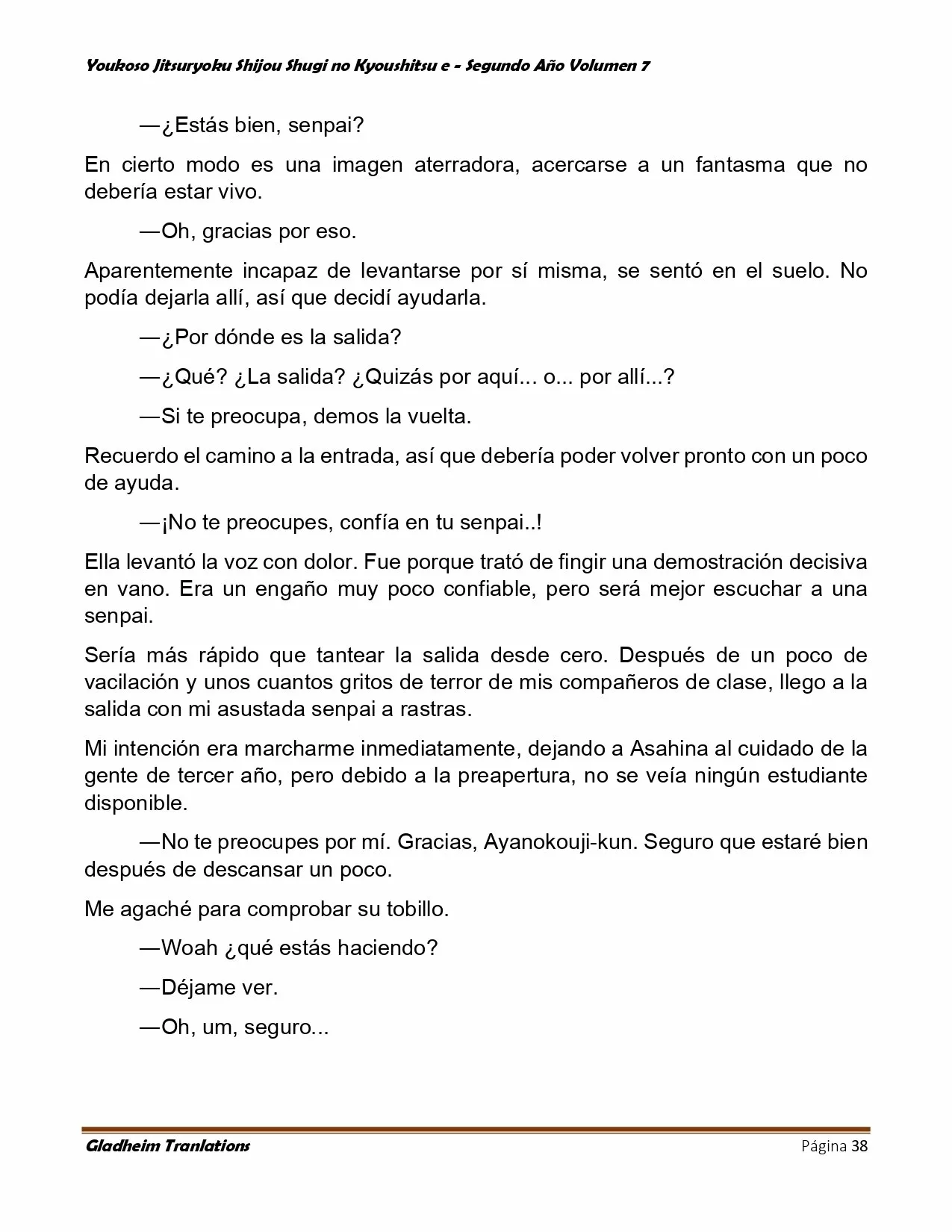 Página 38 del Manga