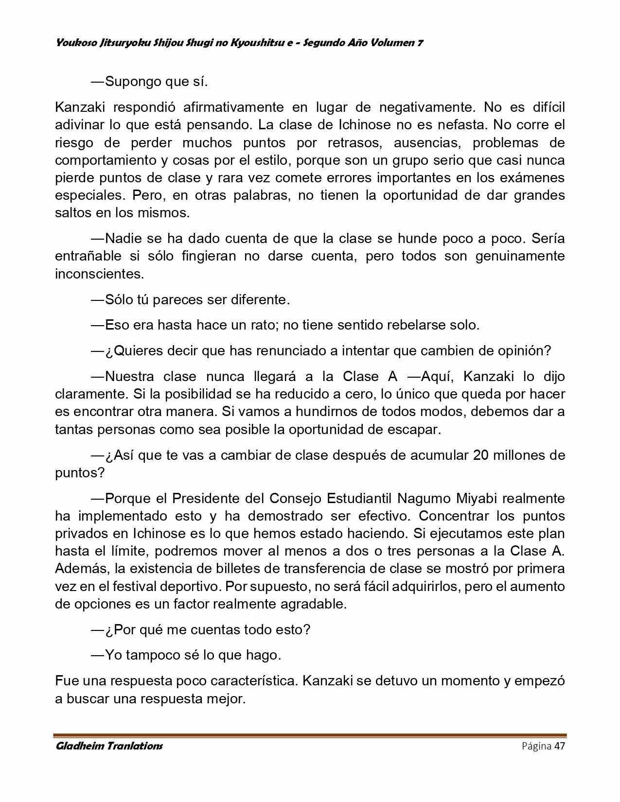 Página 47 del Manga