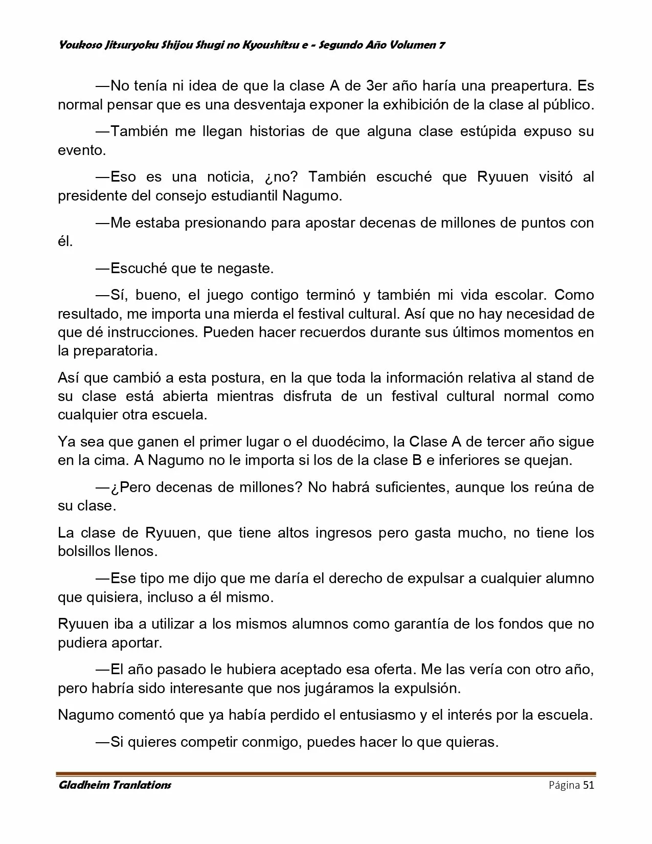 Página 51 del Manga
