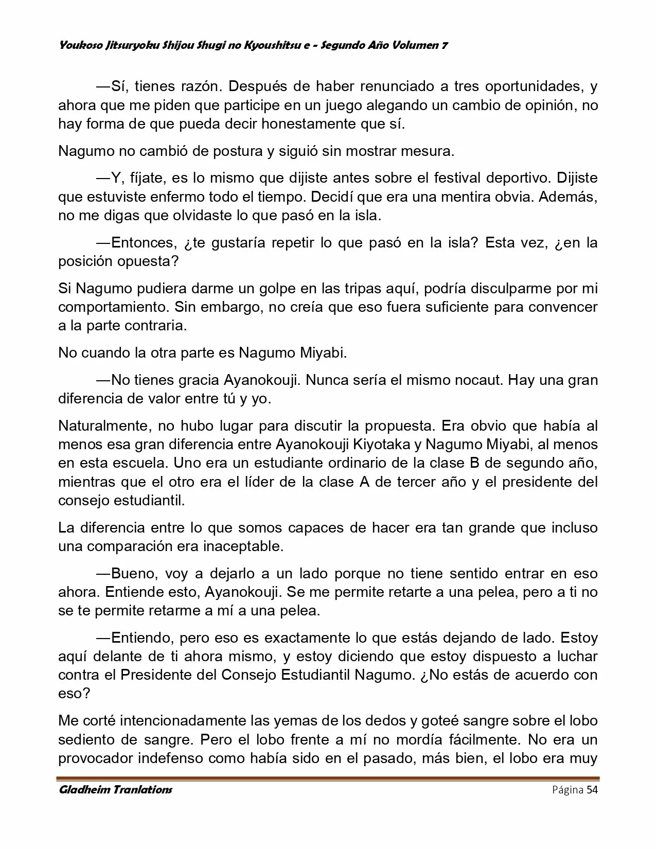 Página 54 del Manga